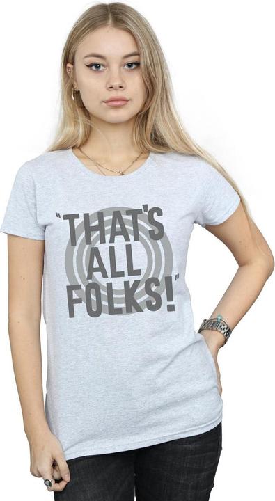 Image du produit Looney Tunes - T-shirt THAT'S ALL FOLKS TEXT - Femme (M)