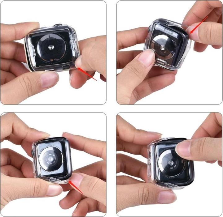 Produktbild Screenguard Apple Watch 44mm Flexible TPU Clear Case Schutzhülle