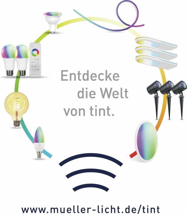Actual product image Müller Licht E27 LED W bulb shape (E27, 9.50 W, 806 lm, 1 x, F)