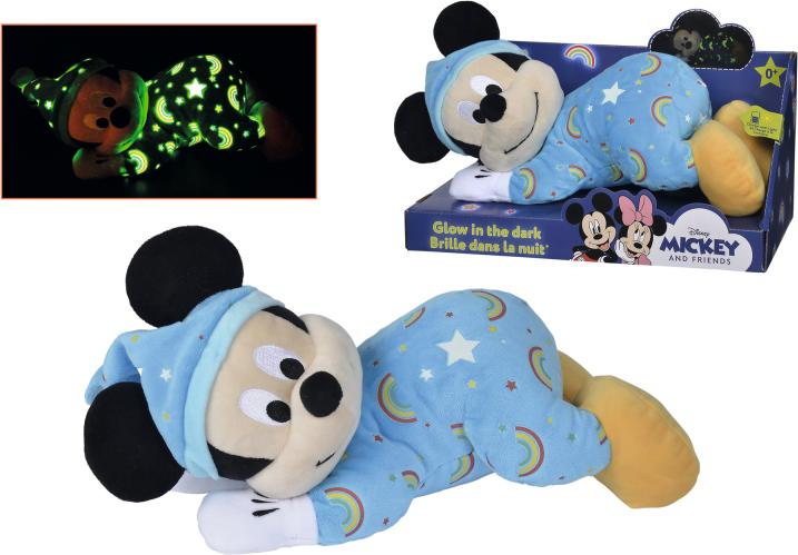 Image du produit Simba Disney Glow-in-the-Dark Mickey Mouse avec combinaison de Romper (20 cm)
