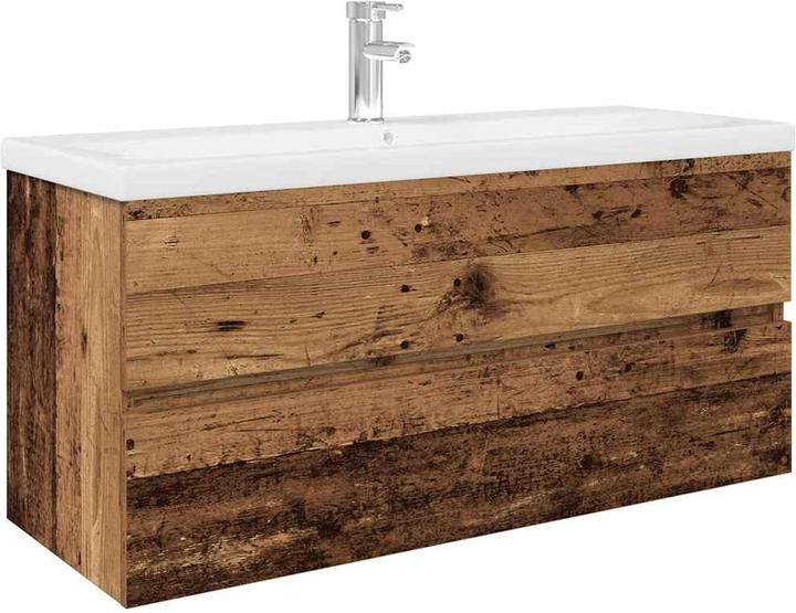 Actual product image VidaXL Vanity unit with built-in basin and tap Bathroom washbasin