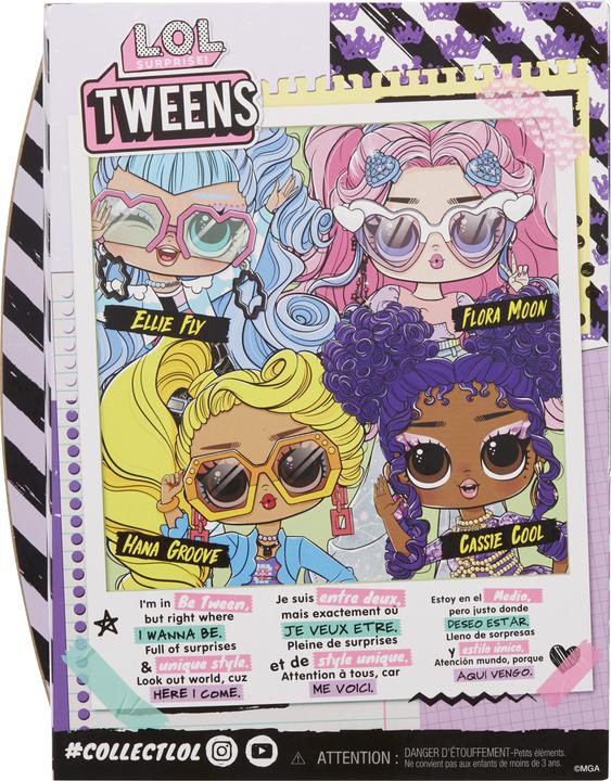 Actual product image L.O.L. Surprise! Surprise Tweens Core Doll Cassie Cool