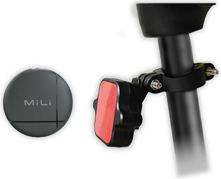 Actual product image Mili LiTag bicycle rear light with tag