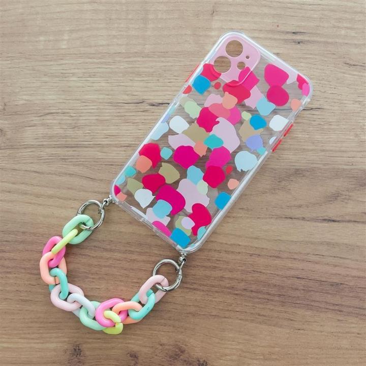 Produktbild Hurtel Color Chain Case gel flexible elastic case cover with a chain pendant for iPhone 13 mini multicolour