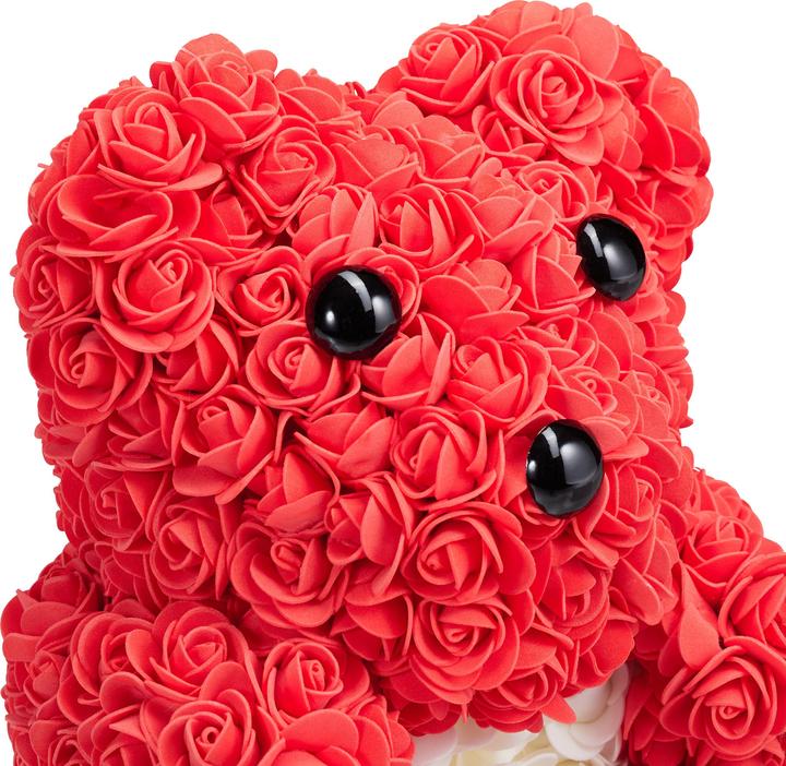 Actual product image Relaxdays Rosen-Teddybär (28 cm)