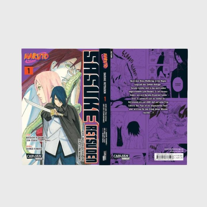 Actual product image Naruto - Sasuke Retsuden: Herr und Frau Uchiha und der Sternenhimmel (Manga) 1 (German, Jun Esaka, Masashi Kishimoto, 2024)