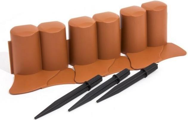 Produktbild Prosperplast Prosper Plast ipal6-r624 302 x 10 cm Garten Palisade – Terracotta (12-teilig) (100 cm)