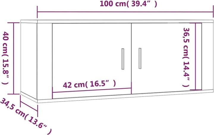 Produktbild VidaXL Alessandra (100 x 34.5 x 40 cm)