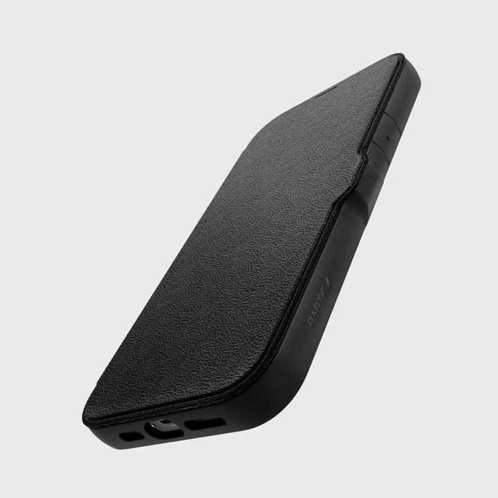 Actual product image Raptic iPhone 15 Pro - Urban Folio schwarz - Outdoor Flip Etui (Apple iPhone 15 Pro)