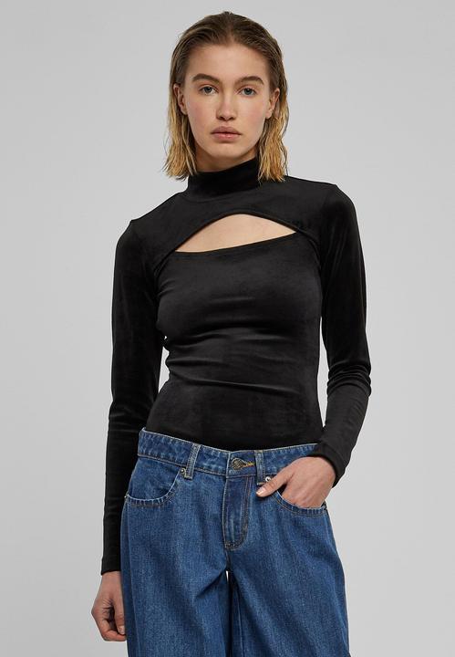 Produktbild Urban Classics Ladies Velvet Cut-Out Turtleneck Body - 111249 (4XL)