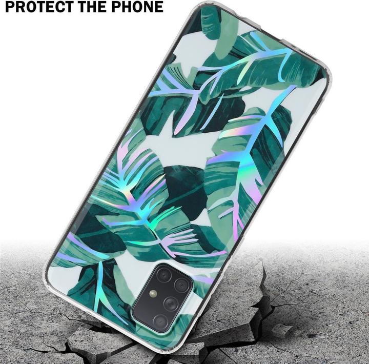 Immagine prodotto Cadorabo IMD TPU Colorful Flowers & Leaves Cover (Samsung Galaxy A71)