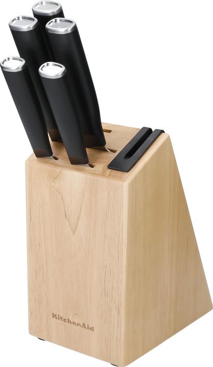 KitchenAid Classic Messenblok Berkenhout 5-delig KE5PSTANOBG