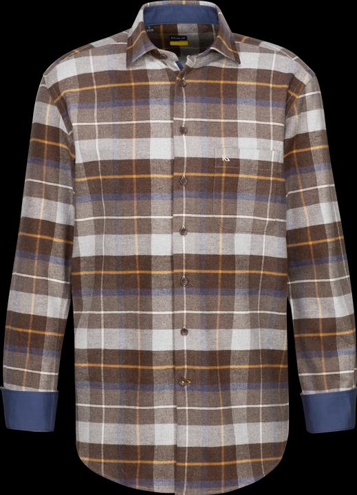 Kauf Verona Kent Langarm modern fit mit Kontrast in Flanellqualität (XXL)
