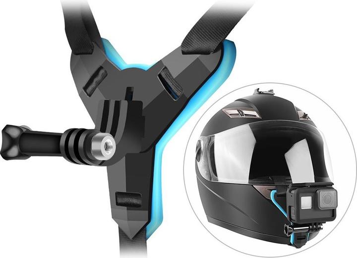 Shoot Motorrad Helm Halterung mit Schnellverschluss (Hero 9 Black, Hero 5 Black, Hero 6 Black, Hero 7 Black, Hero 11 Black, Hero 13 Black, Hero 10 Black, Hero 12 Black, Hero 8, Hero 4, Hero 3, Hero 2, Hero)
