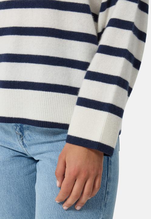 Actual product image Cash-Mere Kaschmir Rundhals Pullover gestreift (XS)