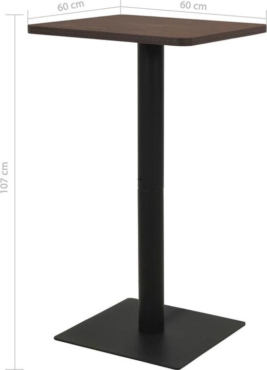 Actual product image VidaXL Bartisch (60 x 60 x 107 cm)