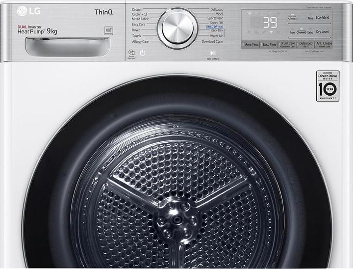 Produktbild LG RH90V9AV2QR tumble dryer Freestanding Front-load A+++ White (9 kg, Rechts)