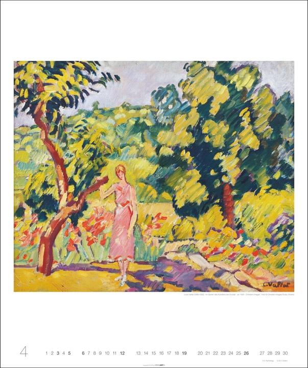 Actual product image Die schönsten Gärten des Impressionismus Edition Kalender 2026 (46 x 55 cm, German)