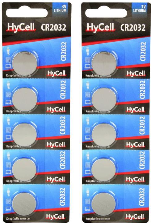 Ansmann Pile bouton au lithium CR2032, lot de 10 (10 pcs, CR2032)