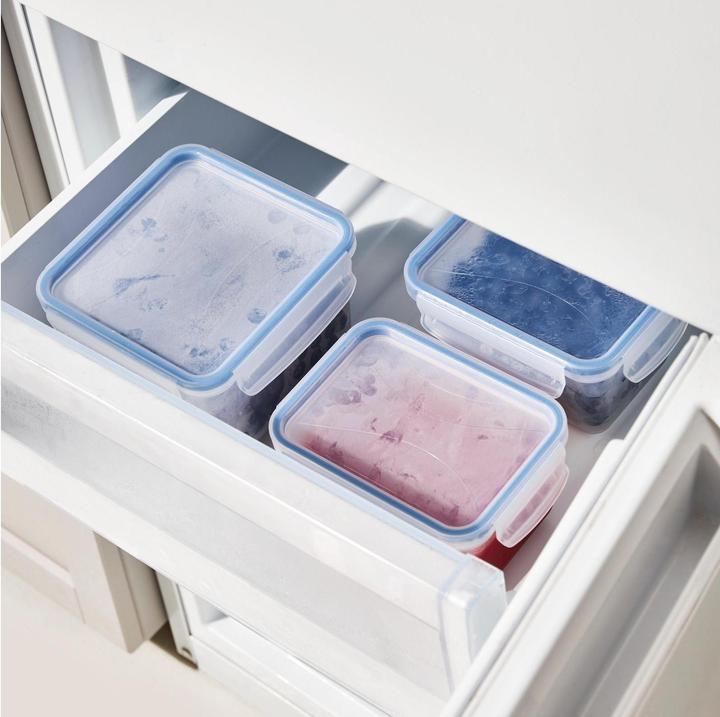 Actual product image Rotho Refrigerator jar set 4 pcs. 0.5 l CLIC & horizon blue (0.50 l)