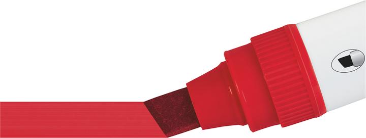 Actual product image Nobo Glide Whiteboard Pen (Red, 10 mm, 4 x)