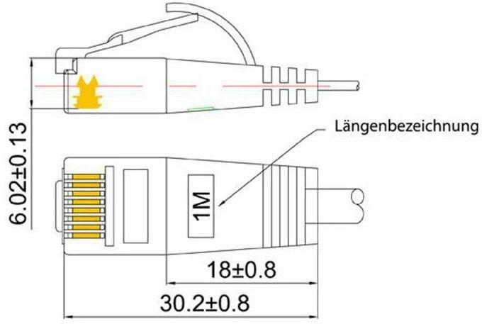 Produktbild Wirewin Netzwerkkabel (UTP, CAT6, 2 m)