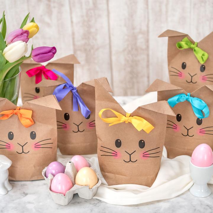 Image du produit Papierdrachen Sacs imprimés avec des motifs de lapin