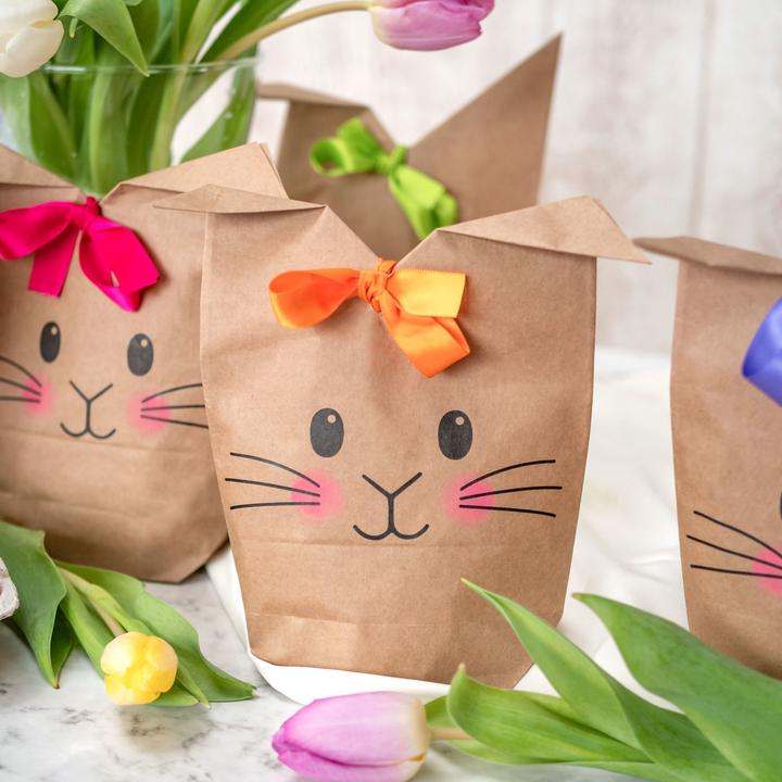 Image du produit Papierdrachen Sacs imprimés avec des motifs de lapin