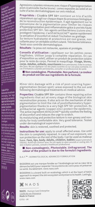 Produktbild Bioderma Cicabio (Sonnencreme, SPF 50+, 30 ml, 48 g)