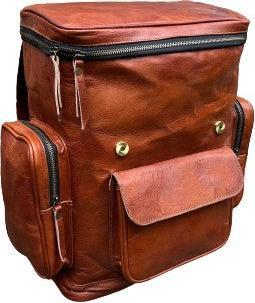 Produktbild Only-Bags.Store Lederrucksack, Reiserucksack Rucksack, Brauner Leder Roll Top Rucksack, Laptop Tasche, Unisex