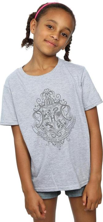 Immagine prodotto Hogwarts Draco Dormiens Crest Maglietta Ragazze (140, 146)