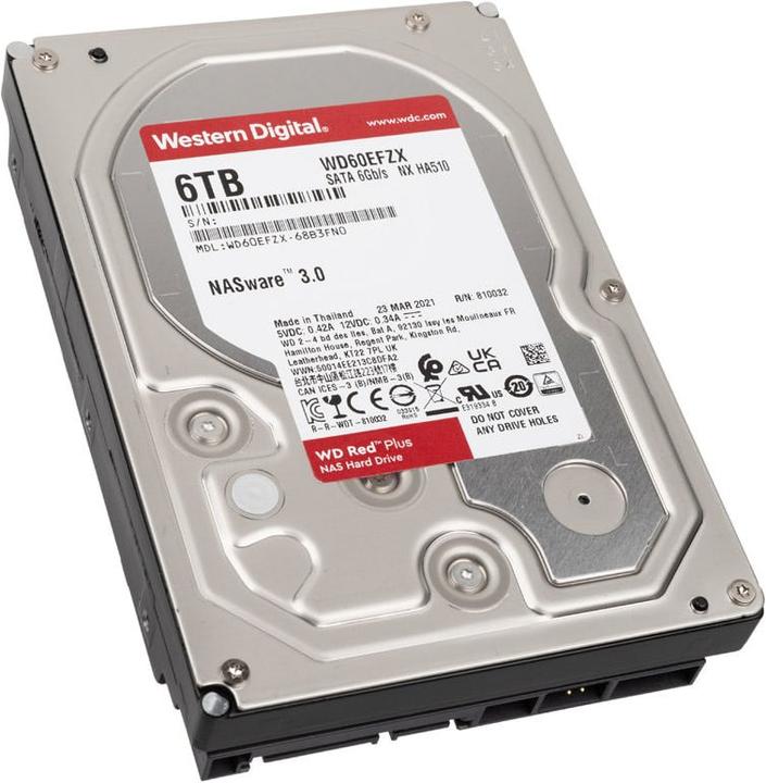 Produktbild WD Red Plus (6 TB, 3.5", CMR)