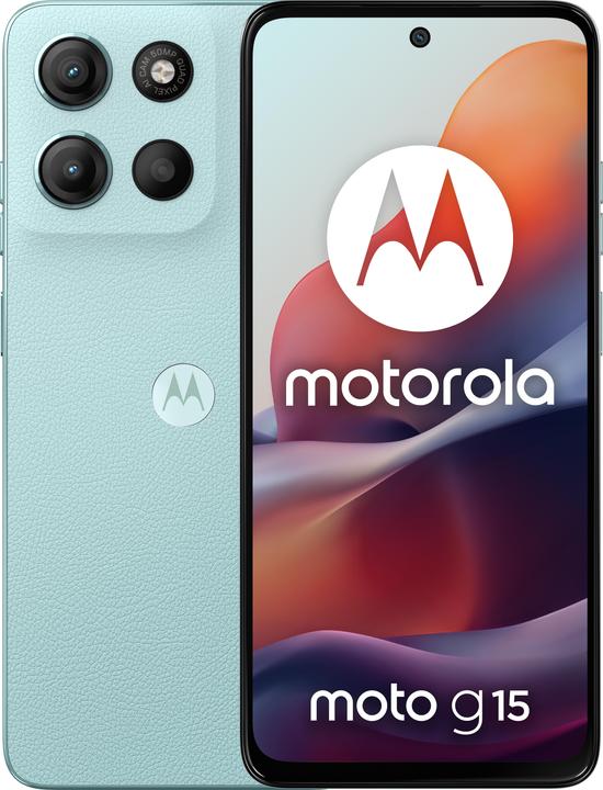 Motorola Moto G15 (128 GB, Light Blue, 6.72", Dual SIM, 50 Mpx, 4G)