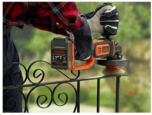 Productafbeelding Black & Decker Accu Haakse Slijper BCG720M1 (125 mm)