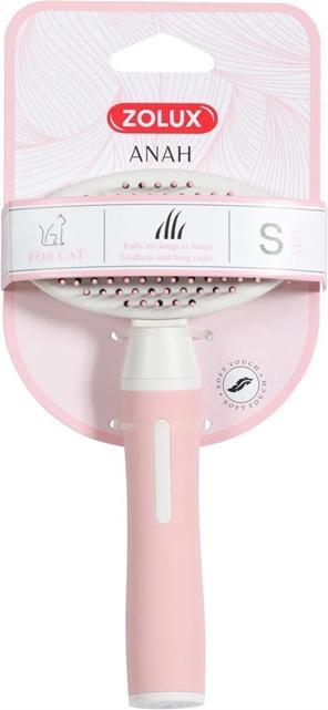 Actual product image Zolux ANAH Soft brush with retractable needles for cats, small (Dog, Cat)