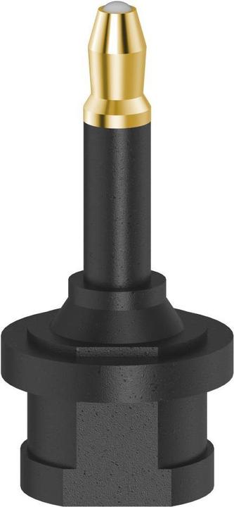 Image du produit Hama Adaptateur ODT, Toslink femelle - optique 3,5 mm mâle, plaqué or (Adaptateur angulaire)