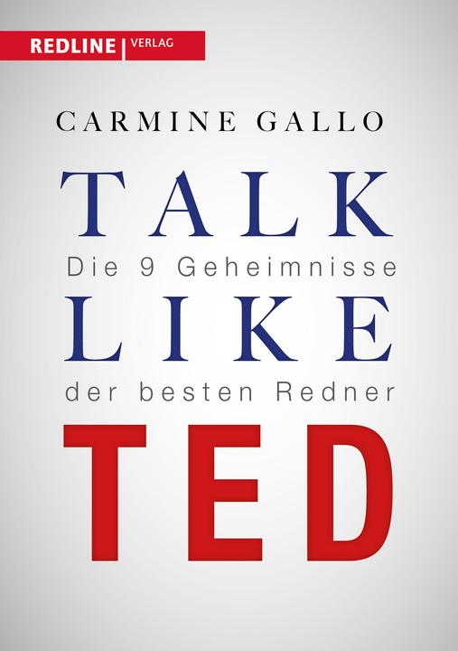 Label énergétique Talk like TED (Allemand, Carmine Gallo, 2016)