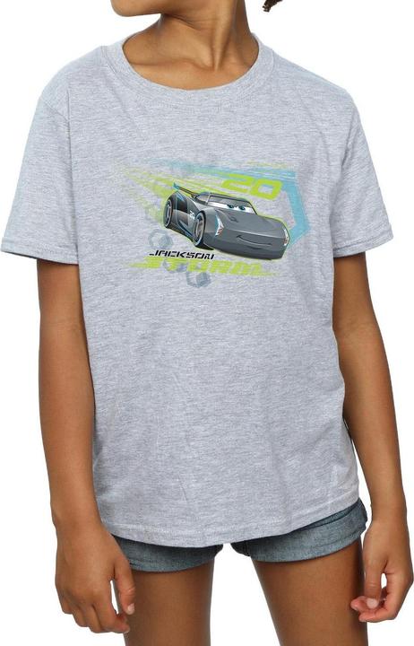 Actual product image Disney Girls Cars Jackson Storm Cotton T-Shirt (152, 158)