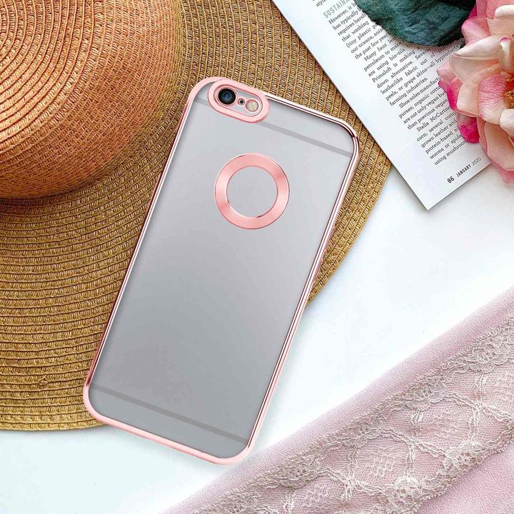 Actual product image Cadorabo TPU Chrome case with camera protection for Apple iPhone 6 / 6S (Apple iPhone 6)