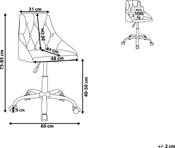 Actual product image Beliani Parrish