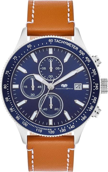Actual product image Mens Chronograph Carthago II Genuine Leather Brown - 31938 (Chronograph, 43 mm)