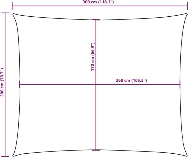Image du produit VidaXL Voile d'ombrage (200 x 300 cm)