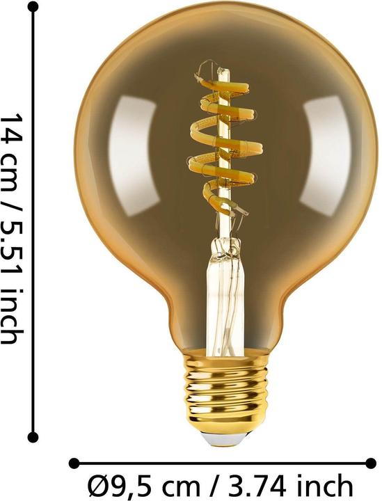 Produktbild EGLO Leuchtmittel (E27, 4.90 W, 360 lm, 40 x, G)