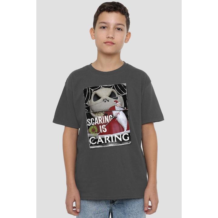 Image du produit The Nightmare Before Christmas - T-shirt SCARING IS CARING - Enfant (152, 158)