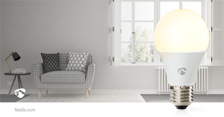 Produktbild Nedis SmartLife Vollfärbige LED-Lampe | Zigbee 3.0 | E27 | 806 lm | 9 W | RGB / Warm bis kühlen weiss (E27, 60 W, 806 lm, 1 x, F)