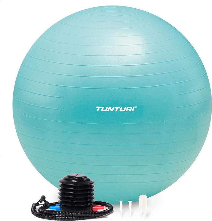 Tunturi Gym Ball - Fitnessball reissfest ABS 65 cm Türkis (65 cm)