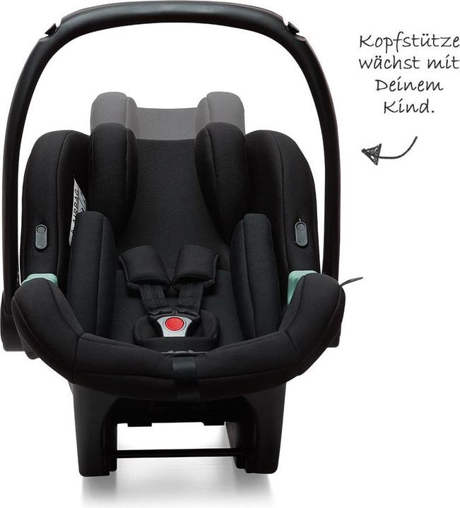 Produktbild ABC Design Autositz Babyschale Tulip Gruppe 0+ black (Babyschale, ECE R129/i-Size Norm)