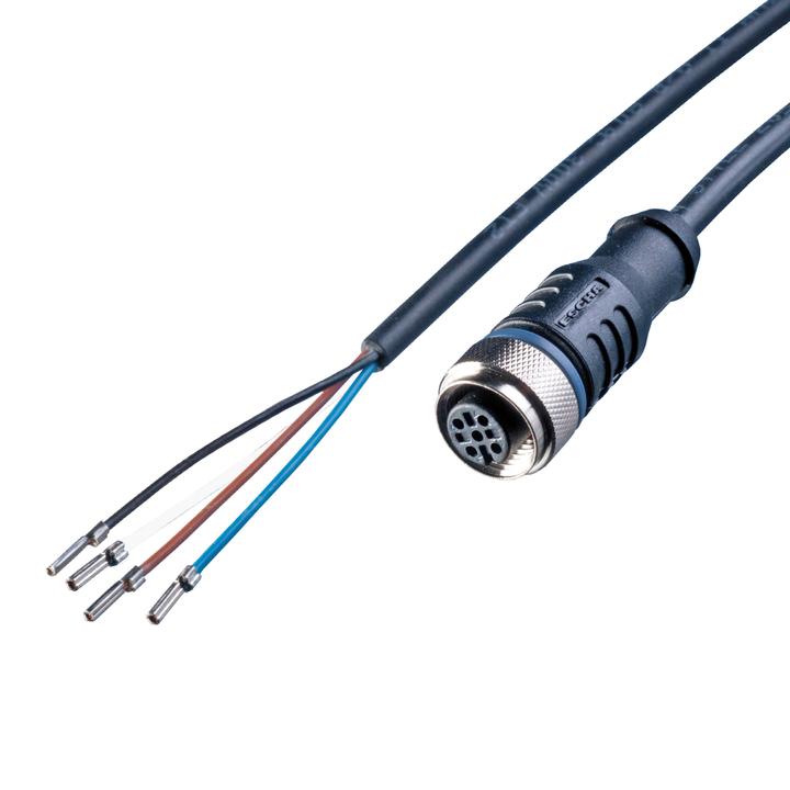 Produktbild Led2work Anschlusszubehör Sensor Kabel 25m PUR M12 Sensorbuchse 4-polig A-kodiert/offene Leitungsenden 24V DC