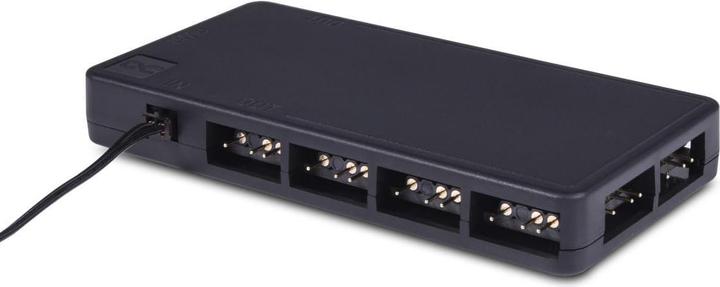 Actual product image Alphacool Core 11x 3-pin DRGB splitter - black (11 Fan)