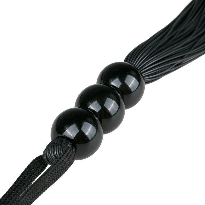 Actual product image Fetish Collection Zwarte siliconen zweep